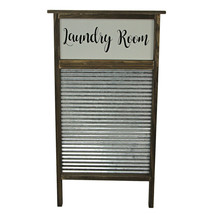 Wood and Metal Vintage Washboard Laundry Room Wall Hanging - £39.68 GBP