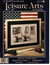 Leisure Arts August 1989 Magazine - Cross Stitch, Crochet, Knit, Craft - America - $6.50