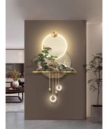Generic wall decor scenery with 3d mountains &amp; tree Porcelain painting R... - €690,69 EUR