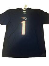 Cam Newton New England Patriots NFL Shirt Mens Sz XXL Blue Short Sleeve NWT - $7.90