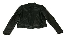 Vintage Brooks Leather Sportswear Black Motorcycle Jacket Size 32 - £150.11 GBP