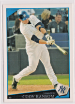 Cody Ransom New York Yankees Third Base 2009 Topps Card # 152 Near Mint - $1.49