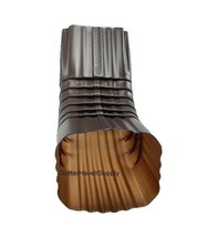 1 - Aluminum Gutter Downspout Gutter A Elbow - 3&quot; x 4&quot; Musket Brown - $10.85