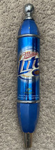 Vintage Miller Light BEER TAP HANDLE PULL 12” Blue Chrome (Please See Pi... - $25.00