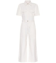 NWT Citizens of Humanity Miki in White Willow Denim Jean Wide Leg Jumpsuit 4 - £131.89 GBP