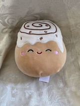 Squishmallow 5&quot; Chanel Cinnamon Roll Tan White Sweet Foodie Plush Kellytoy - £10.41 GBP