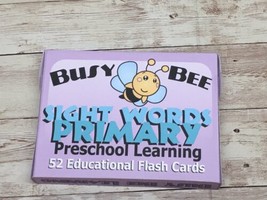 Sight Words Primary - Busy Bee Preschool Learning - 52 Educational Flash Cards - £7.14 GBP
