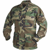 Us Army Bdu Woodland Combat Jacket W/ 101ST Patch On Sleeve Large Si 402 - £31.32 GBP
