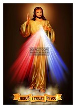 Jesus Christ Of Nazareth Divine Mercy I Trust In You 13X19 Photo - £13.36 GBP