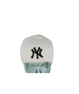 NOS Vtg Hip Hop New York Yankees Baseball Knit Winter Beanie Hat White W... - $1,071.29 MXN