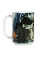 The Mountain Unisex-Adult&#39;s Big Face Death Coffee Mug, White, 15 oz - £14.23 GBP