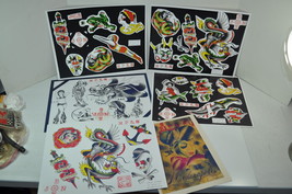 MPLS Murderapolis lady Dragons Tattoo Color Flash Wall Art LOT 6 Sheets ... - £90.78 GBP