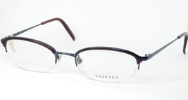 Nos Sharaku 60-0008 Navy Blue /PURPLE Eyeglasses Glasses Frame 50-19-140mm Japan - $77.90