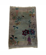 Handmade Antique Art Deco Chinese Rug 2.1&#39; x 3.2&#39; (64cm x 98cm) 1920s - ... - $23,437.04 MXN