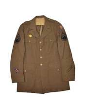 Vintage US Air Force Officer Coat Mens 42L Wool USAF Jacket Engineer Military - £65.60 GBP