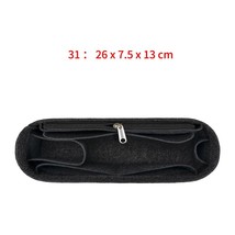 For Herbag 31/39 Felt Purse Organizer Insert With Zipper For Handbag Cosmetic Ba - £44.30 GBP