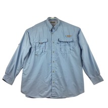 Columbia PFG Vented Fishing Outdoors Shirt Mens 2XL ? Blue Long Sleeve No Tag - £15.01 GBP