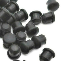 6mm  Rubber Hole Plugs Black Push In Stem Bumper   Lot of 50 per package - £16.48 GBP