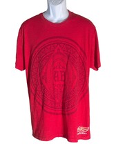 BUDWEISER Short Sleeve Crew Neck Red Cotton Polyester Blend T-Shirt XL - $204.22 MXN