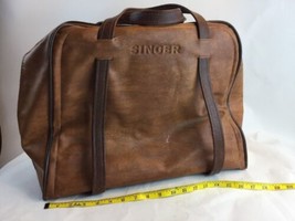 SINGER Vtg Sewing Machine Travel Vinyl /Carry Case/Storage Bag With flaw - $34.64