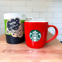 Starbucks Christmas Mug Lot Set of Mugs Cups Ceramic DIY Holiday Drinkware Women - £16.03 GBP