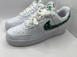 [DH4406-102] Nike Air Force 1 Low &#39;07 Essential &#39;White Green Paisley&#39; W8... - £89.65 GBP