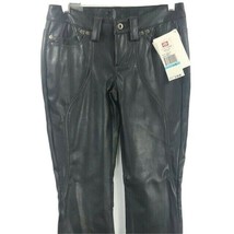 Ecko Red Junior&#39;s Black Pants Polyurethane Leather Looking Size 5 x 33&quot; Inseam - £23.98 GBP