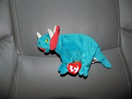 TY HORNSLY THE TRICERATOPS BEANIE BABY RETIRED 2000 - $21.90