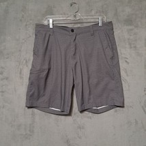 Hawke &amp; Co Mens Skater Tech Shorts Sz 34 Heathered Grey Multi Pocket Ath... - $31.30