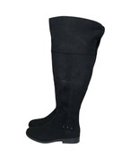 Style &amp; Co Women Lessah Black Closed Toe Zip Over The Knee Flat Boots Si... - £67.34 GBP