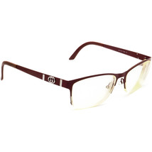 Gucci Eyeglasses GG 4236 CQM Burgundy Half Rim Metal Frame Italy 54[]16 135 - £123.89 GBP