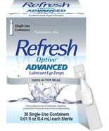Refresh Optive Advanced Lubricant Eye Drops, Preservative, 0.01 Fl Oz , ... - $15.99