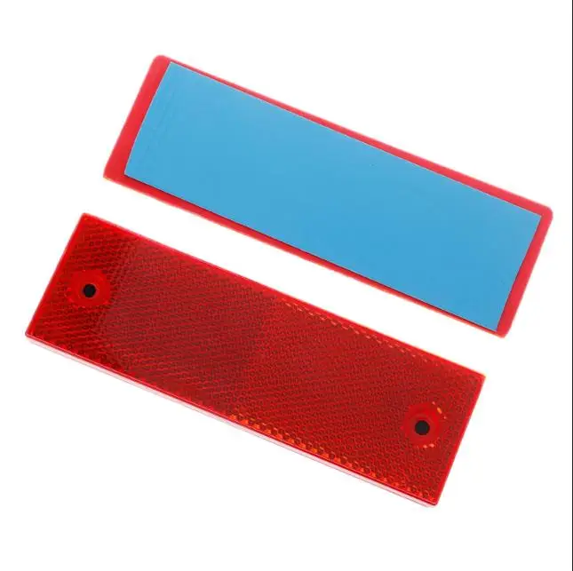 New 2 Pcs Plastic Reflector Reflective Warning Plate Stickers Sign Sheeting for  - £57.57 GBP