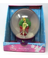 Disney Tinkerbell Musical Waterless Large 12&quot; Snow Globe Wreath  Christm... - £25.27 GBP