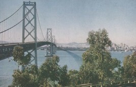 San Francisco-Oakland Bay Bridge Yerba Buena Island California CA Postcard B13 - £2.38 GBP