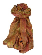 Jamawar Premium Silk Stole Pattern 4001 by Pashmina &amp; Silk - £88.59 GBP