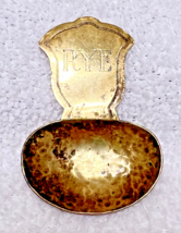 Hand Made Brass RYE Spoon Scoop 2.5 x 1 3/4 Hand Hammered Bar Tool - $12.38