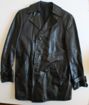 Handmade Custom Leather Jacket - missing button - $70.13