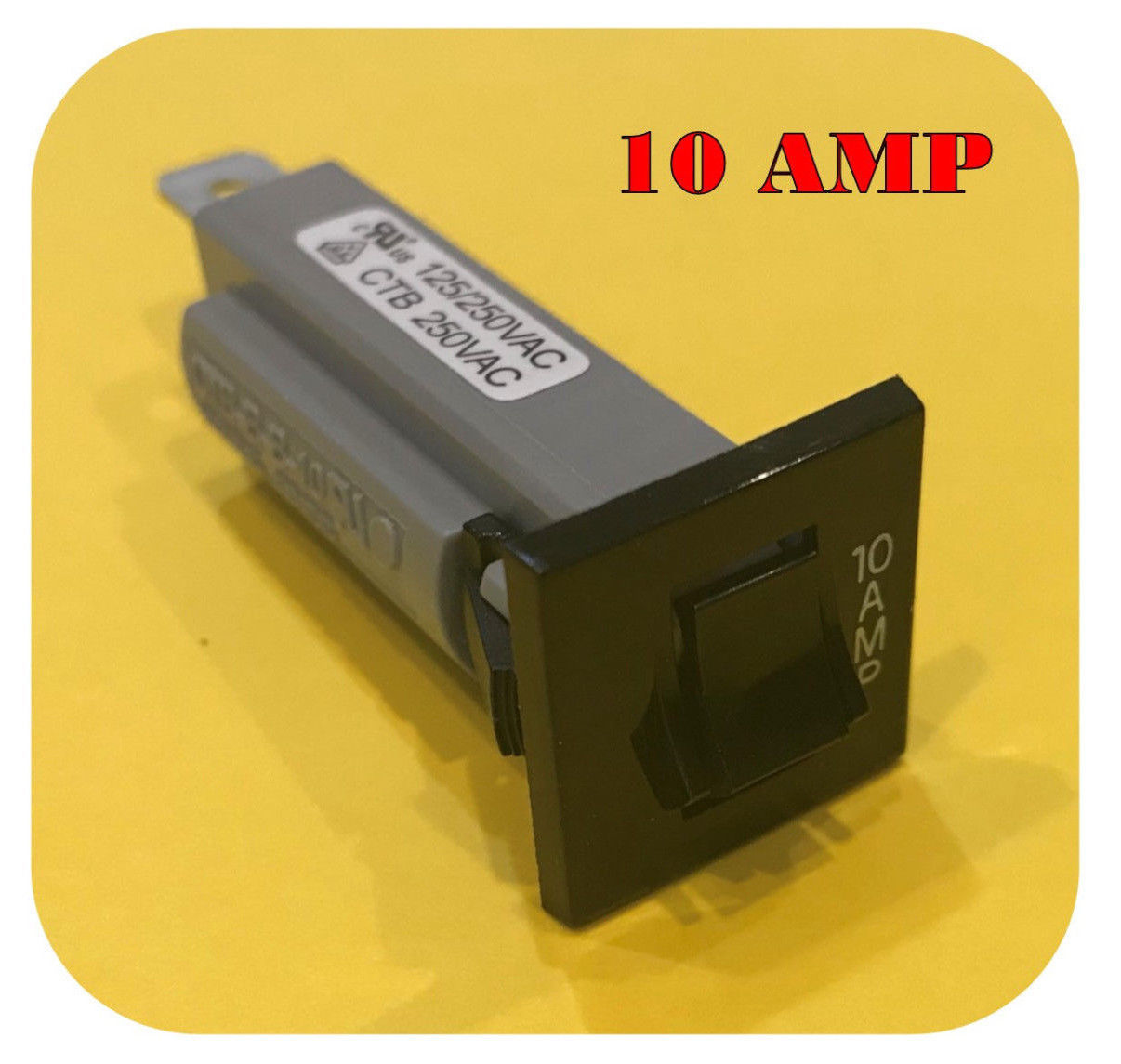 NEW Carling Technologies 1P Thermal Circuit Breaker 10A 250VAC, CTB-B-B-10 - $2.99
