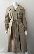 Vintage Bill Blass Trench Coat Khaki Belted Women’s Size M/L - £42.48 GBP