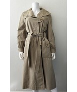Vintage Bill Blass Trench Coat Khaki Belted Women’s Size M/L - £41.67 GBP