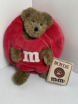 VTG Boyds Bears Red M&amp;M&#39;s Jointed Plush 919003 R. M Peeker Bear  7&quot; Retired - $11.74