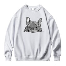 French  Hoodies 2021 Women Oversized Kawaii Dog Sweatshirts Female Funny Graphic - £67.01 GBP