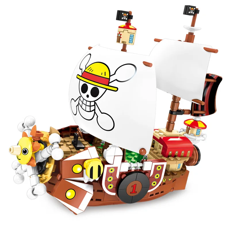 Play One Pieces Boats Luffy Thousand Sunny Pirate Ships Blocks Model Sunshine Bo - £67.39 GBP