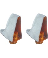 1966 Plymouth Barracuda Fender Mounted Turn Signal Indicator Lenses Only Pair - $1,084.95