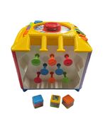 Fisher Price Sort N Stack Shape Sorter Toy Building Blocks Activity Cube - $84.15