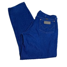 Wrangler Jeans Mens 34x32 Relaxed Boot Light Wash Distressed Cowboy 13MWZ - $24.75