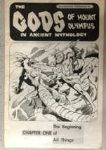 GODS OF MOUNT OLYMPUS #1 (1974) Joe Staton tabloid 11&quot; x 17&quot; comics fanzine VG+ - £30.96 GBP