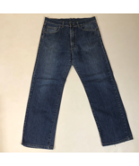 Thomas Burberry Mens Blue Denim Straight Leg Stretch Jeans Tag Size 34 - $1,128.38 MXN