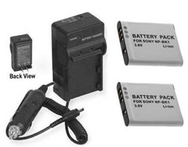 2 Batteries + Charger for Sony MHS-PM5K/W MHS-PM5K/L MHS-PM5K/P MHS-PM5K/V - £28.28 GBP